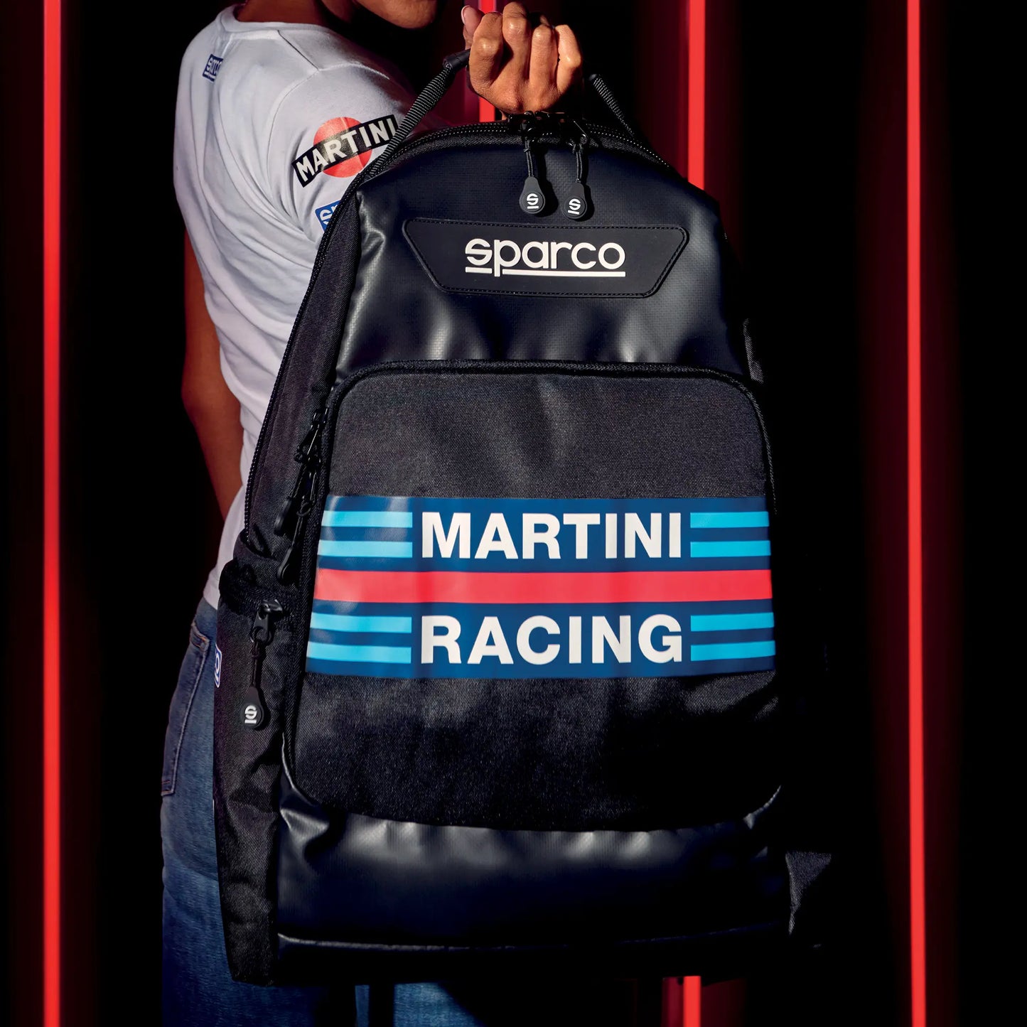 Mochila Deportiva Sparco Martini Racing Superstage Negro