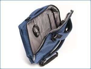 Mochila para Portátil iggual IGG317051 Impermeable Antirrobo Azul 15,6"