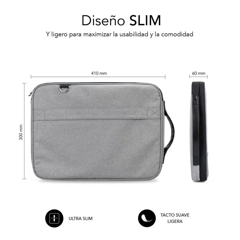 Maletín para Portátil Subblim SUB-LS-2AS0101 Gris 15,6"