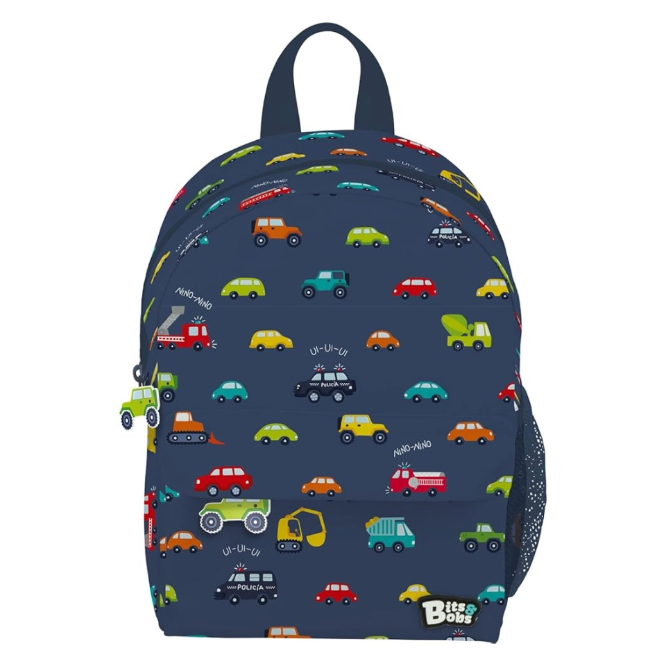 Mochila Escolar Bits&Bobs Cars Azul marino 28,5 x 21,5 x 10 cm