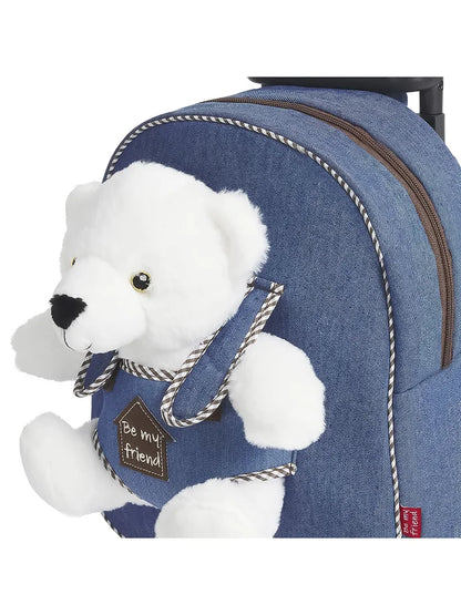 Mochila Escolar con Ruedas Perletti Perry 38 x 28 x 11 cm Oso polar