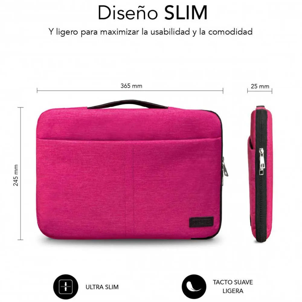 Maletín para Portátil Subblim Funda Ordenador Elegant Laptop Sleeve 13,3-14" Pink