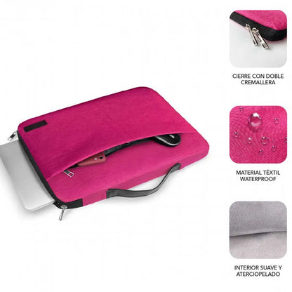 Maletín para Portátil Subblim Funda Ordenador Elegant Laptop Sleeve 13,3-14" Pink